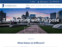 Tablet Screenshot of mdandersencpa.com